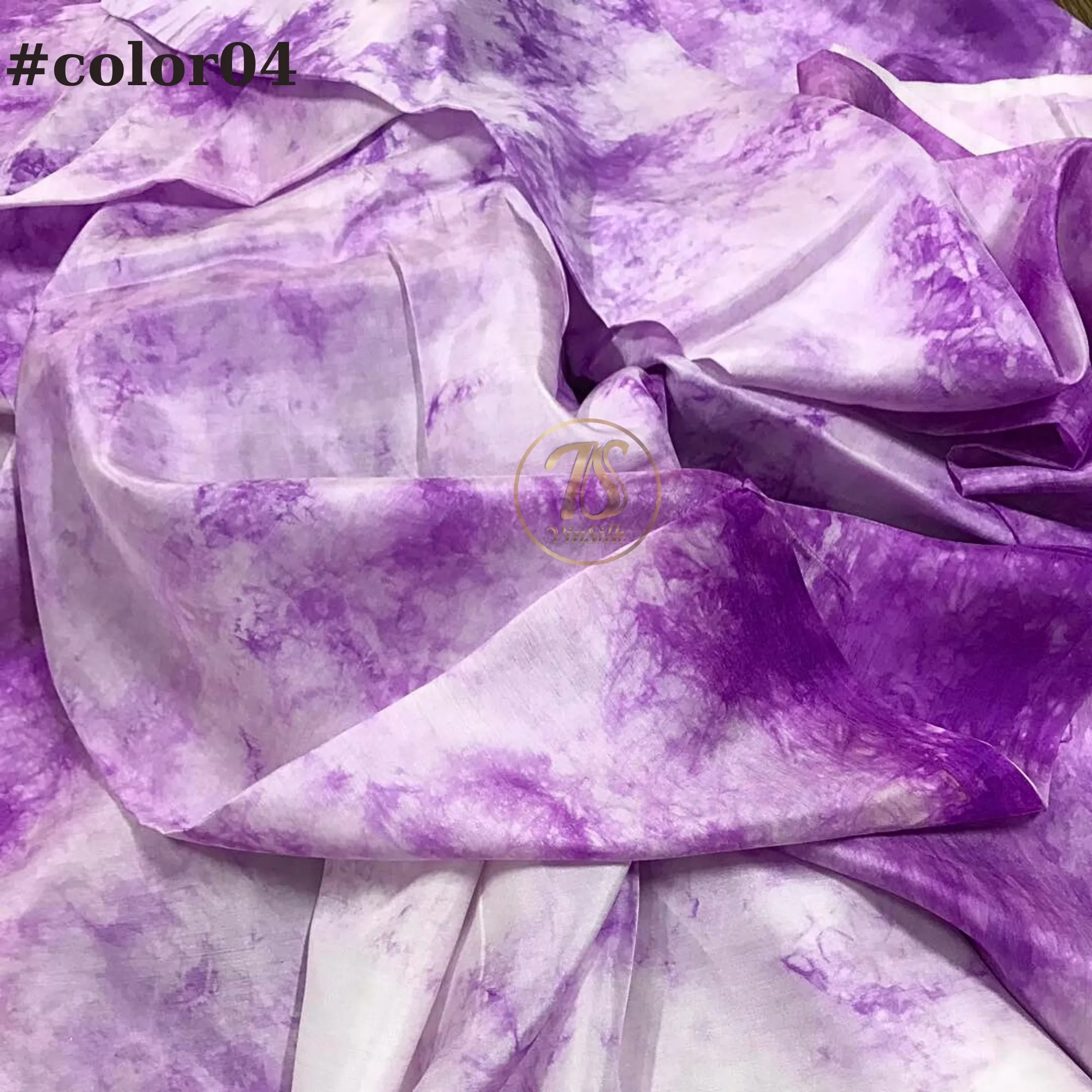 100% Mulberry Silk fabric by the yard - Habotai silk - Tie dye silk fabric - Fabric for Skirt, Scarf - Silk for clothes  - Gift for women