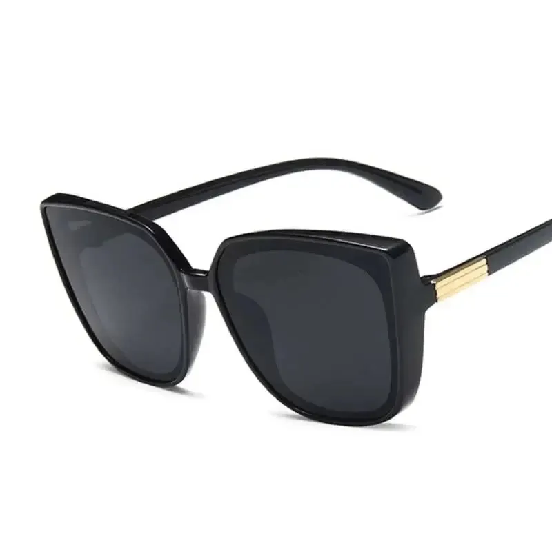 2024 Fashion Plastic Cat Eye Women Oversized Sunglasses