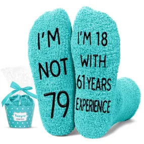 79th Birthday Gift Ideas for Women - Socks for 79 Year Old Birthday, Retirement Gifts for Older Elderly Women