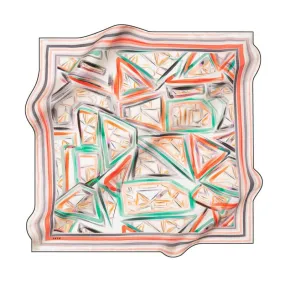 Aker Avant-Garde Geometric Silk Scarf No. 13