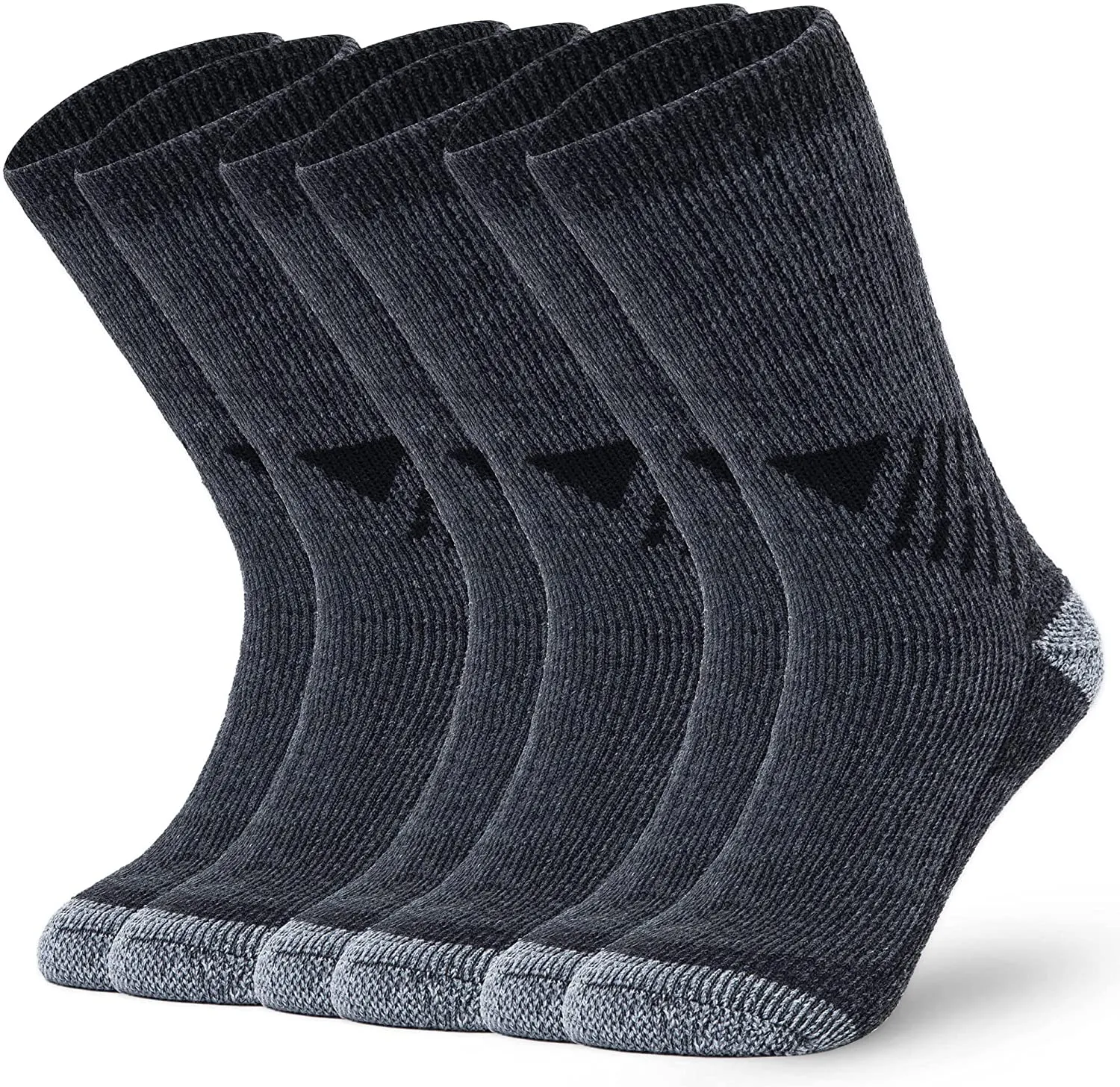 Alvada Merino Wool Hiking Socks Thermal Warm Crew Winter Boot Sock For Men & Women 3 Pairs