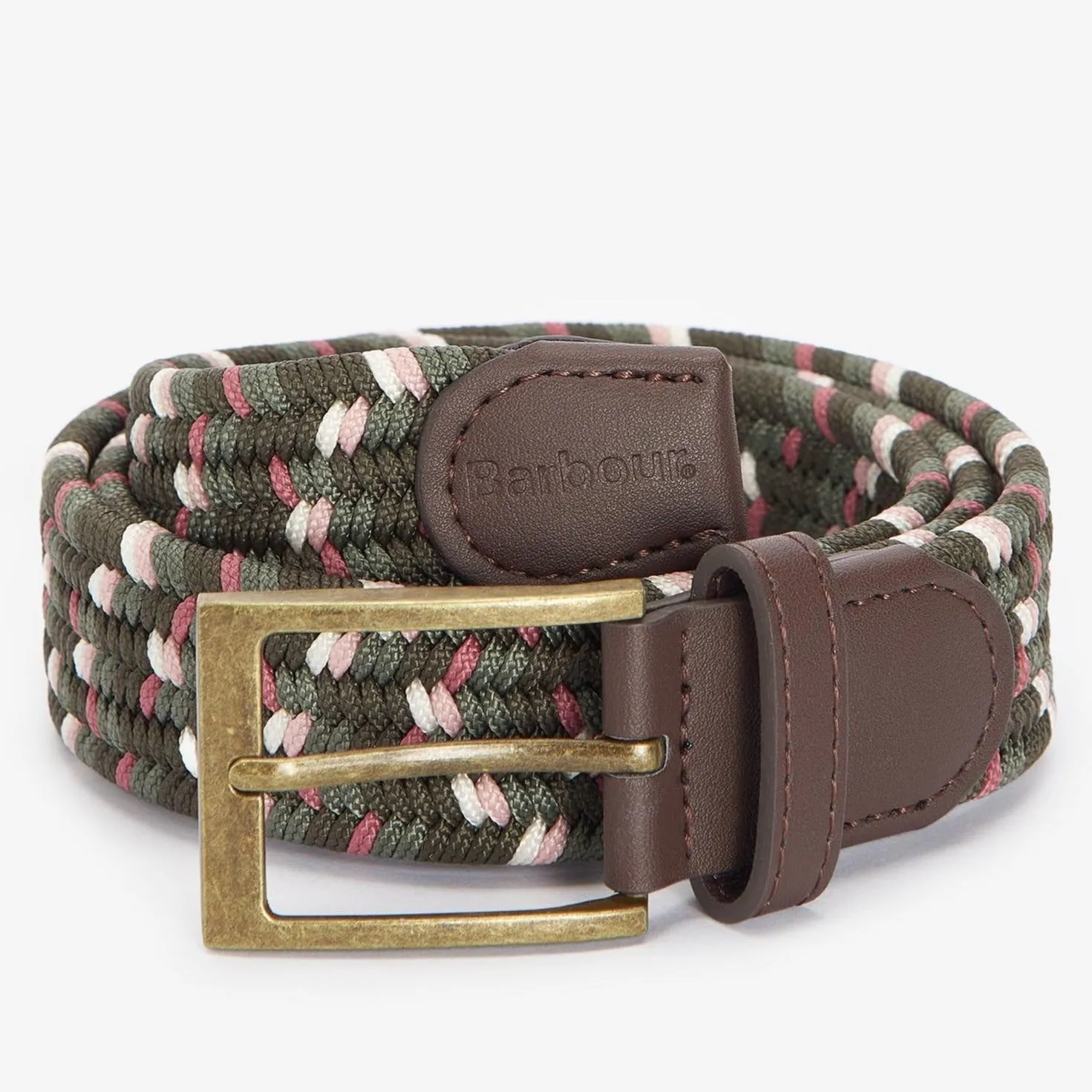 Barbour Kildare Webbing Belt in Glenmore Olive