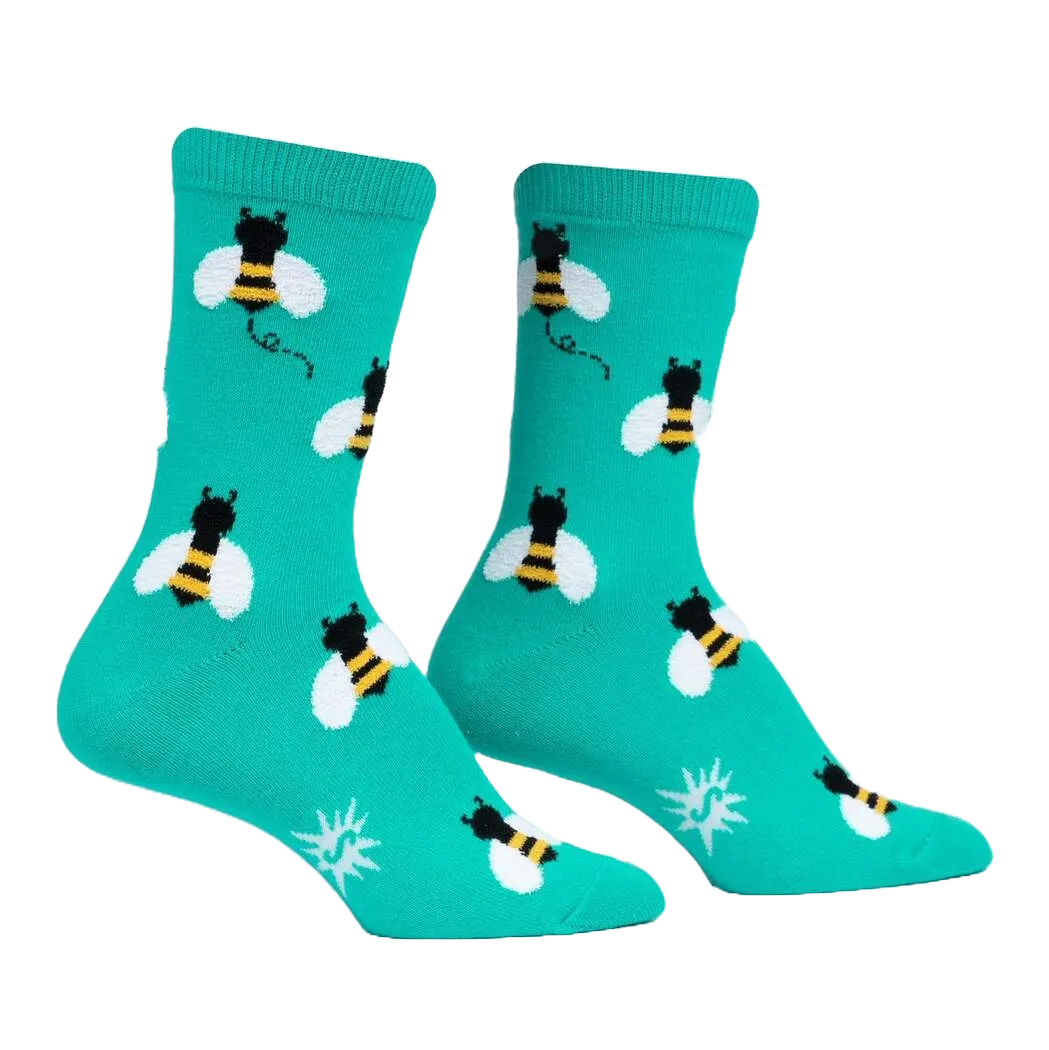 Bee Happy Crew Socks