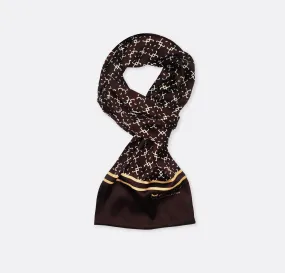 Burberry chocolate silk scarves