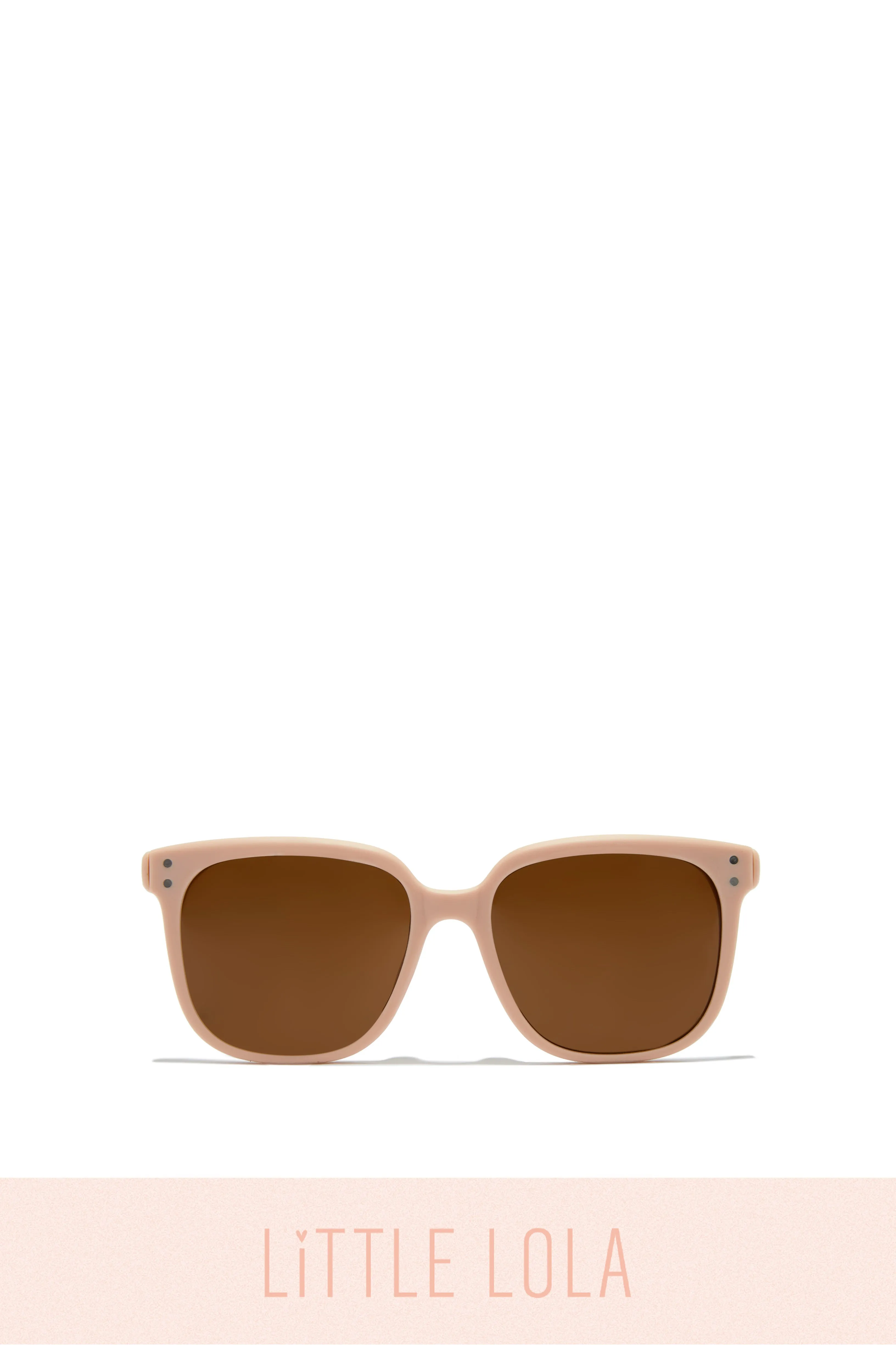 Celina Kids Oversized Sunglasses - Clear/Nude