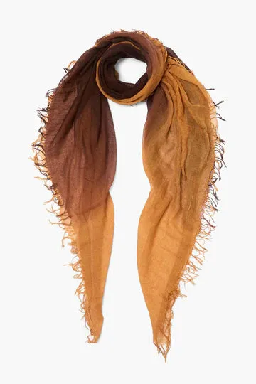 Chan Luu- Cashmere and Silk Scarf- Dip Dyed- Butterscotch