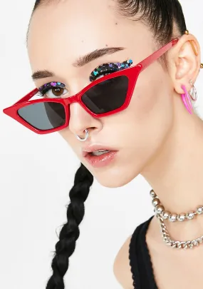 Cherry Straight To The Pointy Sunglasses