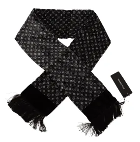 Dolce & Gabbana Geometric Patterned Shawl Fringe Scarf