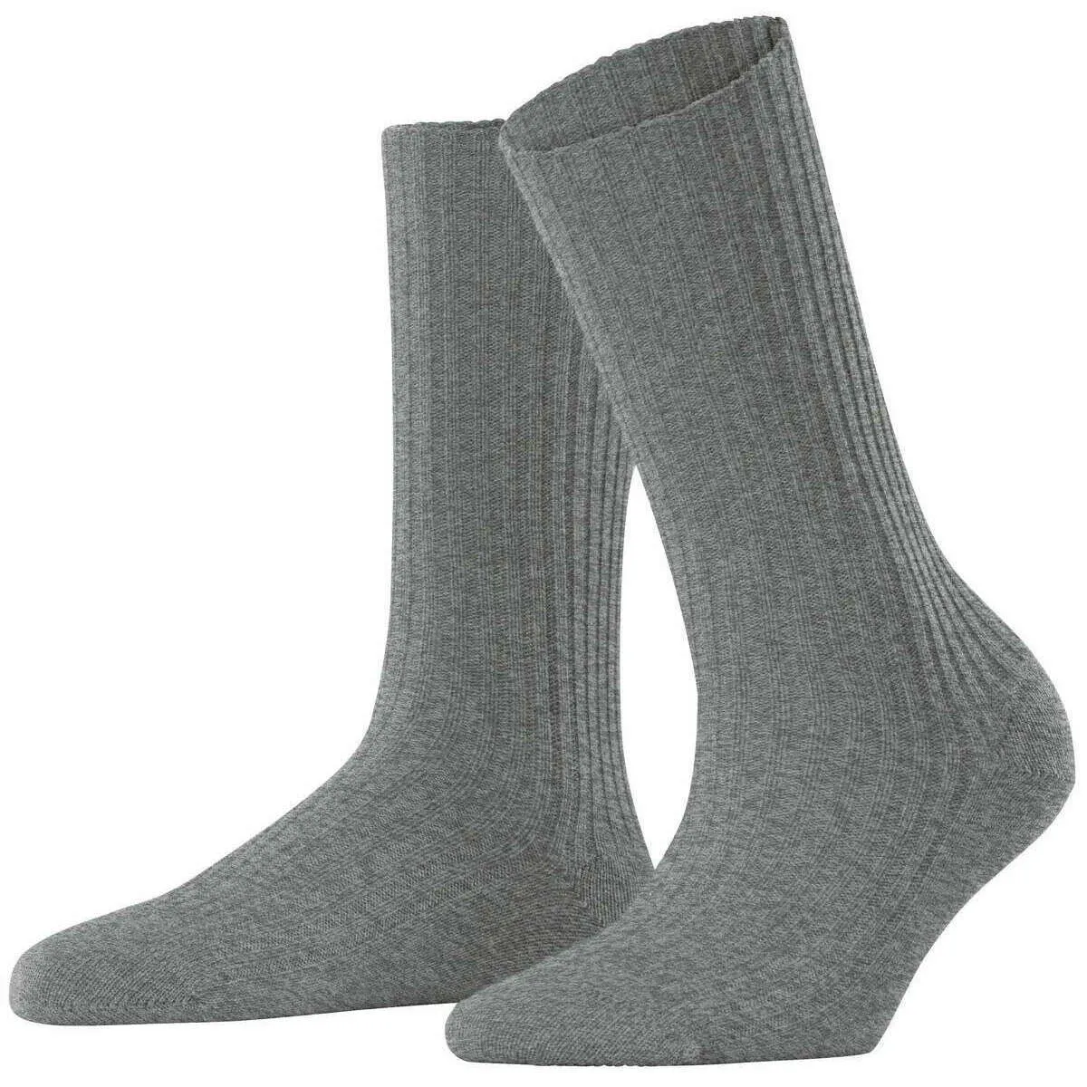 Falke Cosy Wool Boot Socks - Light Grey Mel