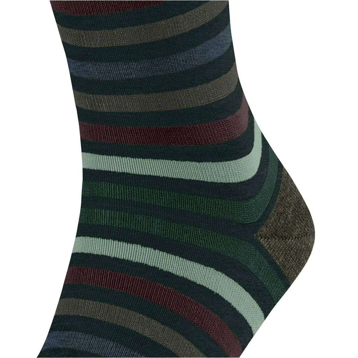 Falke Tinted Stripe Socks - Wald Green