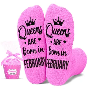 February Birthday Gifts Ideas - Birthday Socks Presents, Gifts for Women Female Queens