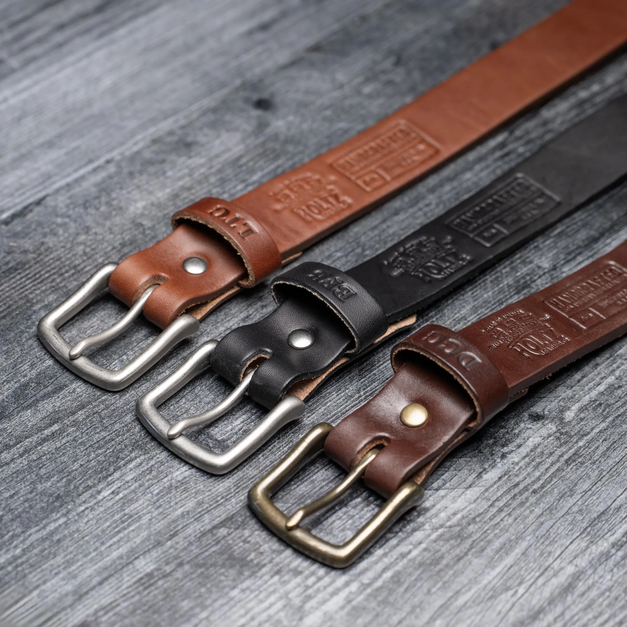 Fine Leather Men's Dress Belt Handcrafted from Bridle Leather