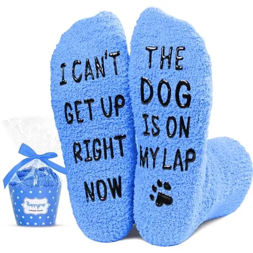 Funny Dog Gifts Dog Dad Gifts for Men Dog Lover Gifts, Novelty Silly Fun Crazy Cat Socks for Men Husband Him