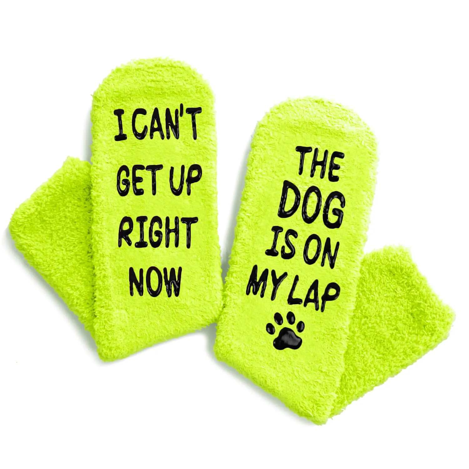 Funny Dog Gifts Dog; Fuzzy Dog Socks for Dog Dad, Crazy Socks for Men