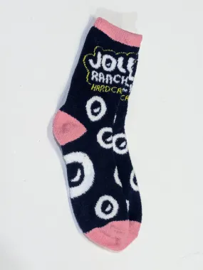 Fuzzy Jolly Rancer Crew Socks