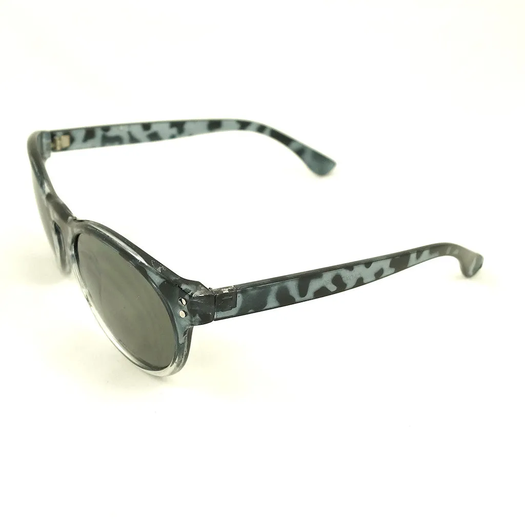 Gray Retro Round Sunglasses