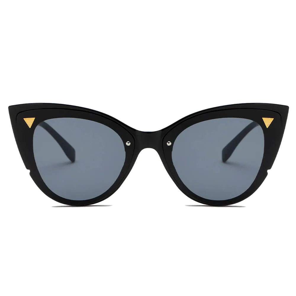 GRENOBLE | Women Retro Fashion Round Cat Eye Sunglasses