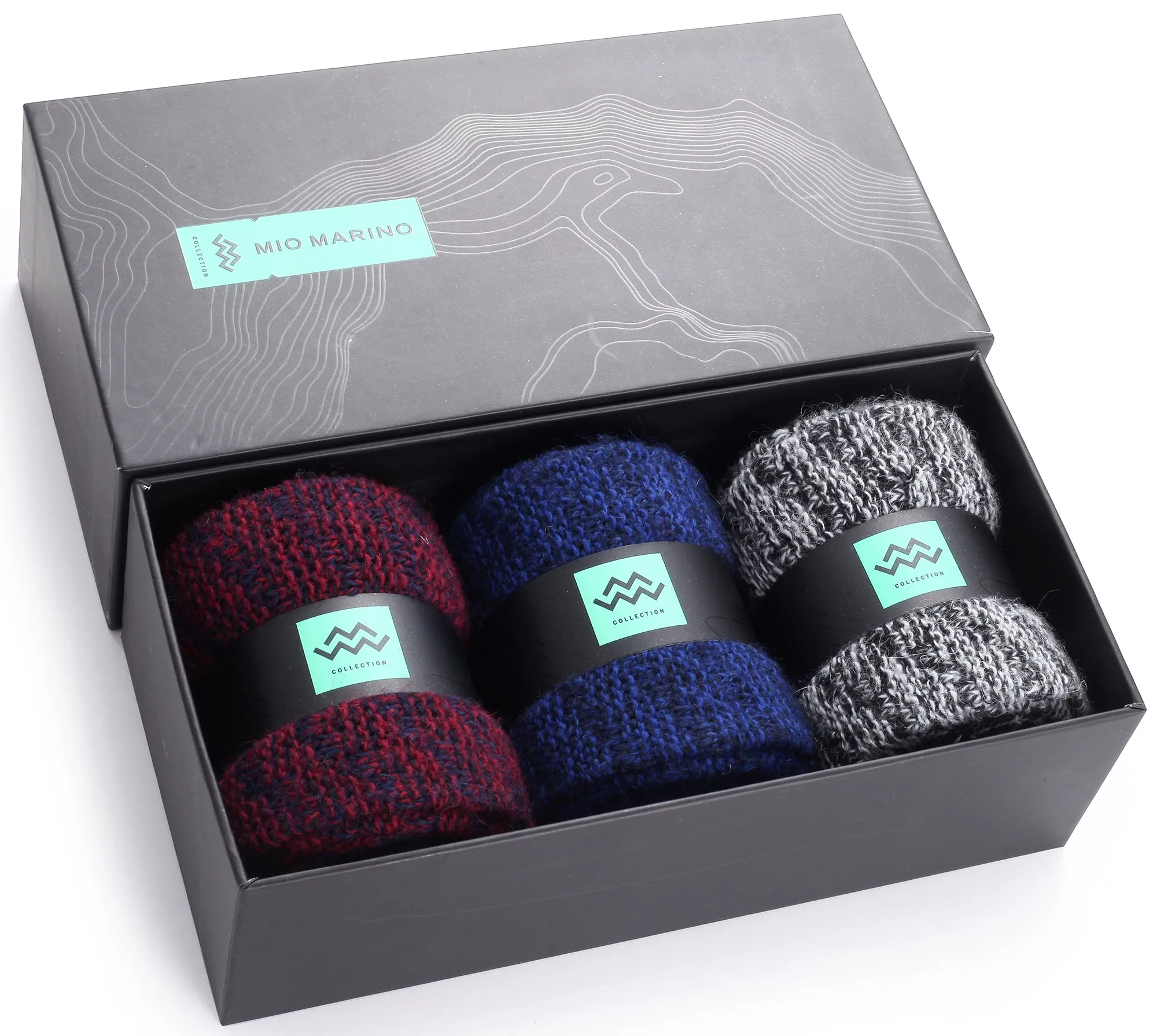 Hazy Stripe Crew Socks 3 Pack