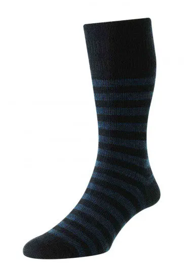 HJ Classic Stripe Wool Top Navy 6-11