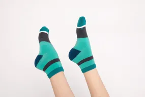 Kids' Merino Wool Socks, Green (Single Pair)