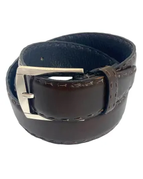 Kiton Belt Brown Smooth Leather Men Belt 95/ 38