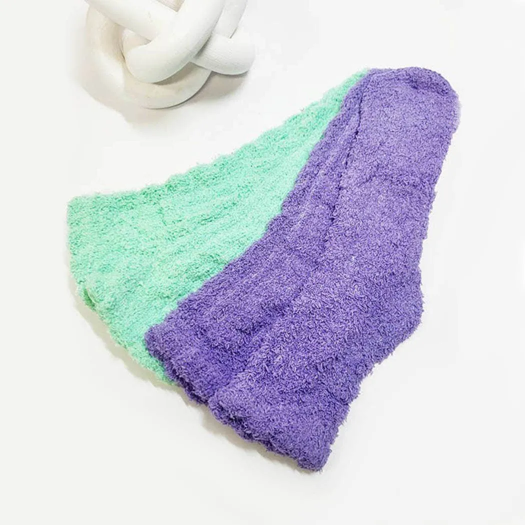 Knitted Pattern Fuzzy Socks