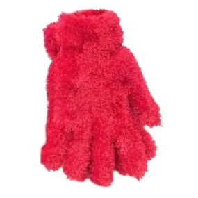 Ladies Feather Feel Stretch Gloves Xmas Stocking Filler Thermal Gloves - 8 Colours (Red)