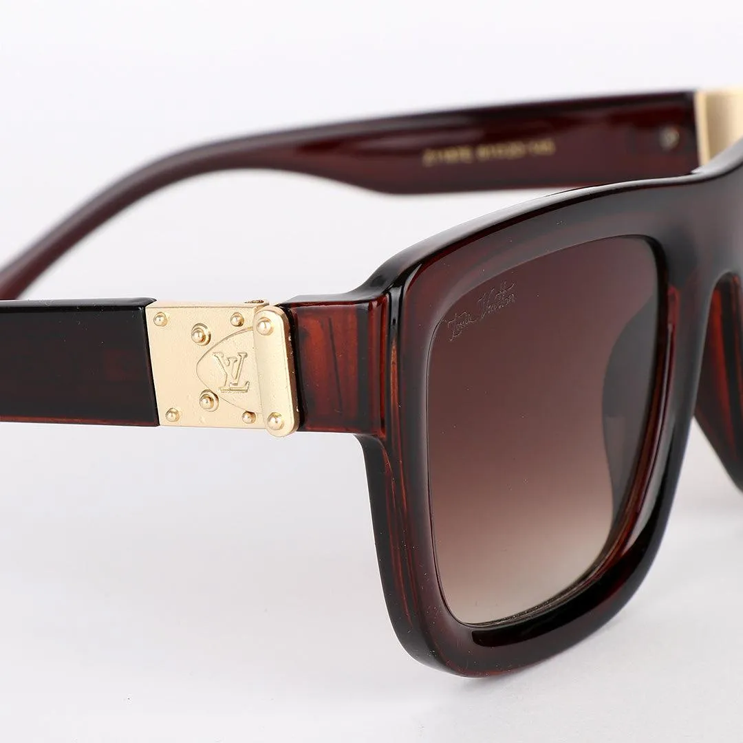 Louis Vuitton Brown Crested Square Sunglasses