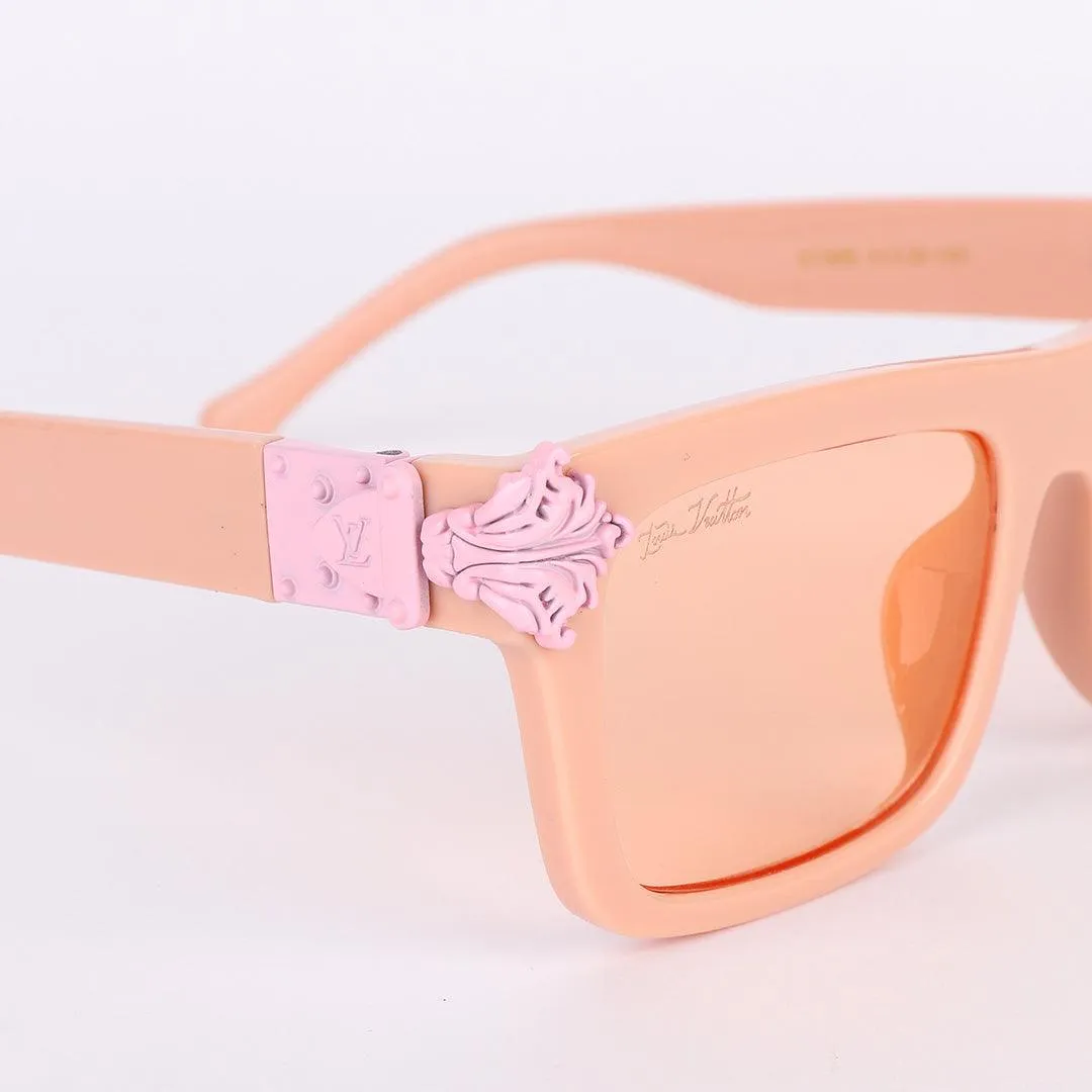 Louis Vuitton Light Pink Crested Women Square Sunglasses