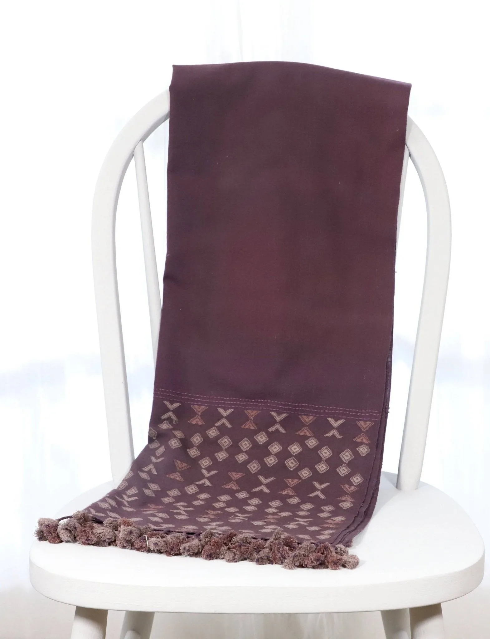 Maroon Rabari Kutch Scarf