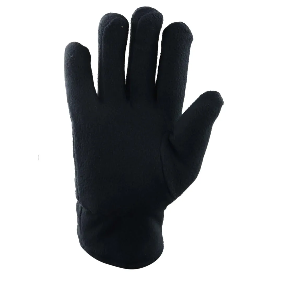 Men's Thermal Insulated Lined Warm Gloves One Size Stretch Classic Black