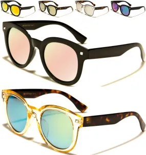 Mirror Lens Cat Eye Retro Sunglasses For Women