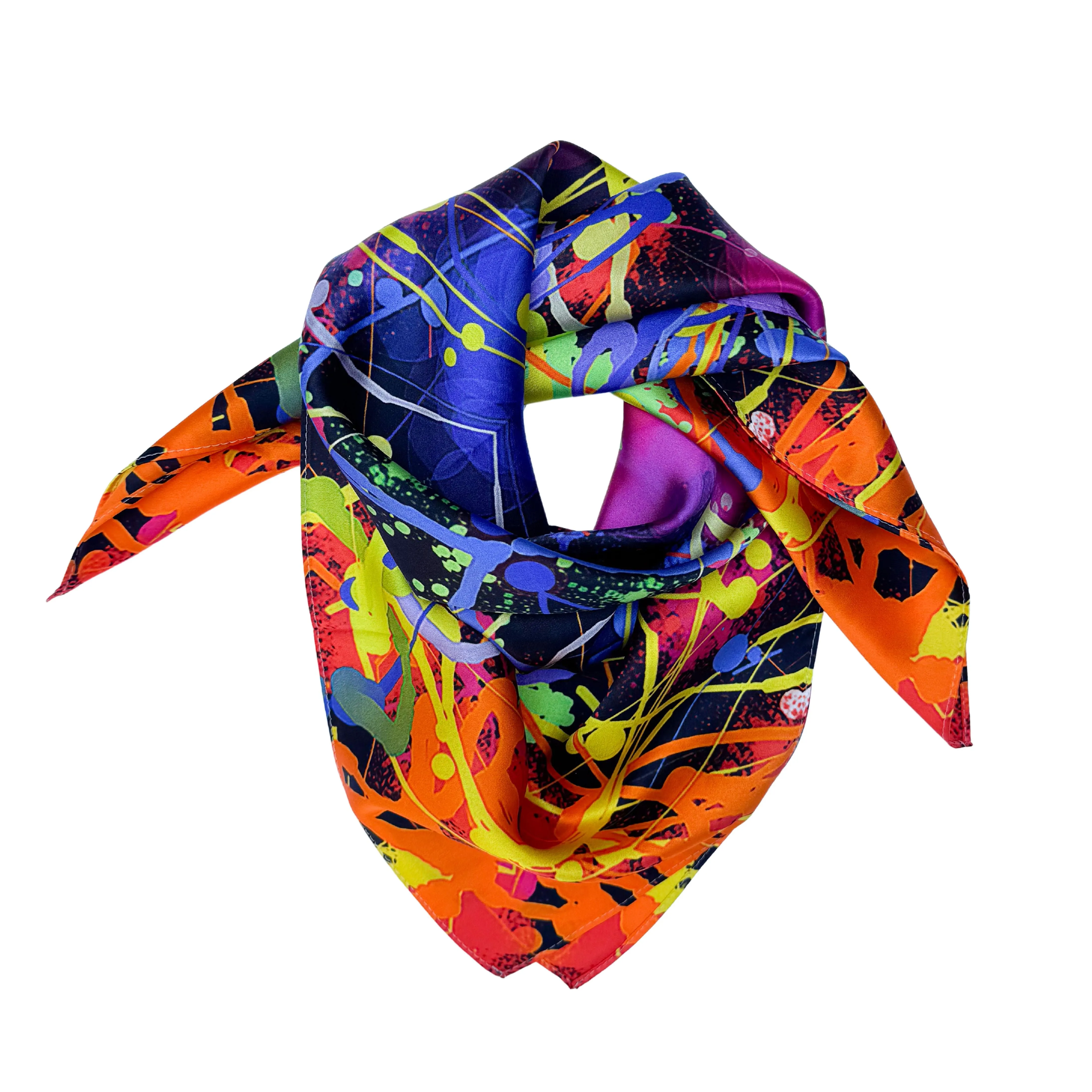 Mulberry Silk Luxury Scarf- Nebula 1