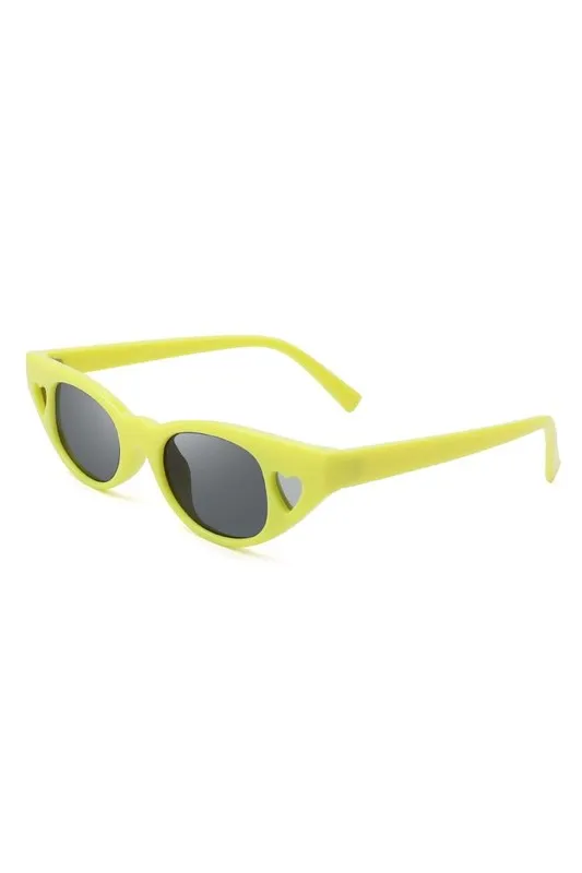 Nina heart detail eye sunglasses