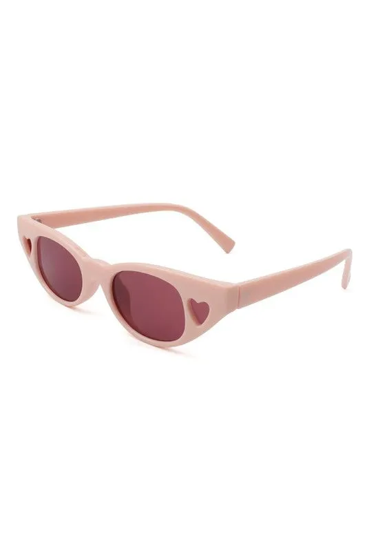 Nina heart detail eye sunglasses