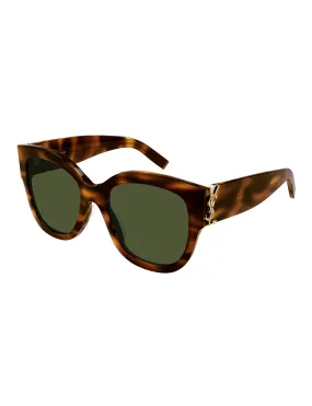 Oversized Monogram Sunglasses, Havana