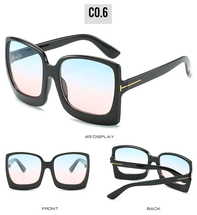 Oversized Women Gradient Sunglasses