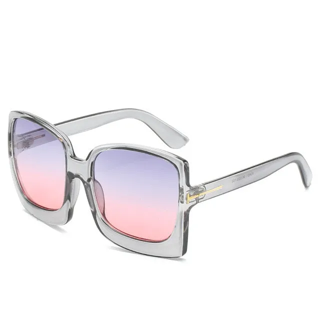 Oversized Women Gradient Sunglasses