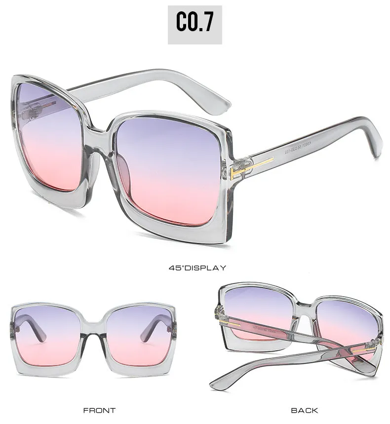 Oversized Women Gradient Sunglasses