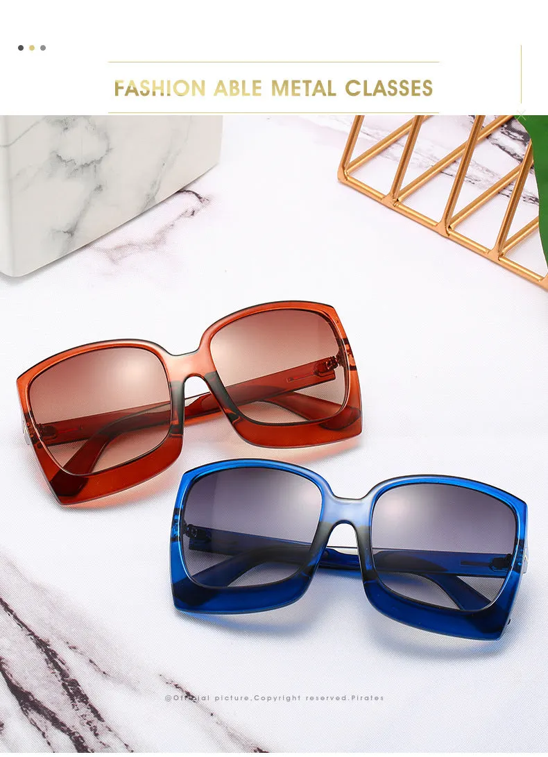 Oversized Women Gradient Sunglasses