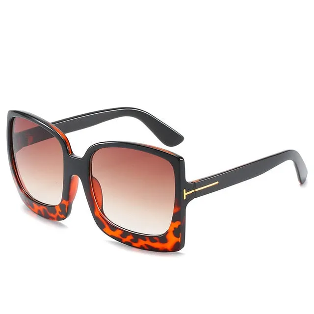 Oversized Women Gradient Sunglasses