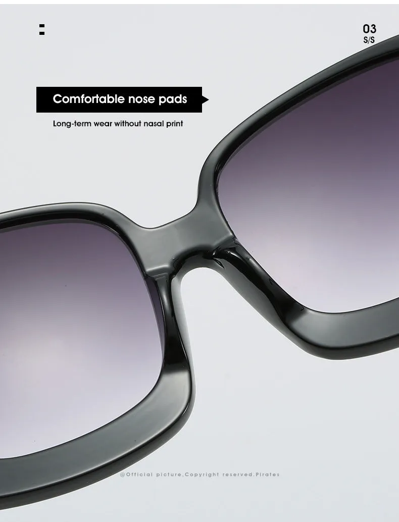 Oversized Women Gradient Sunglasses