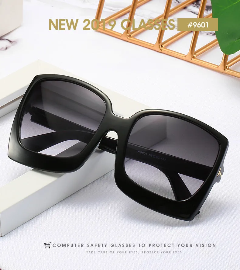 Oversized Women Gradient Sunglasses