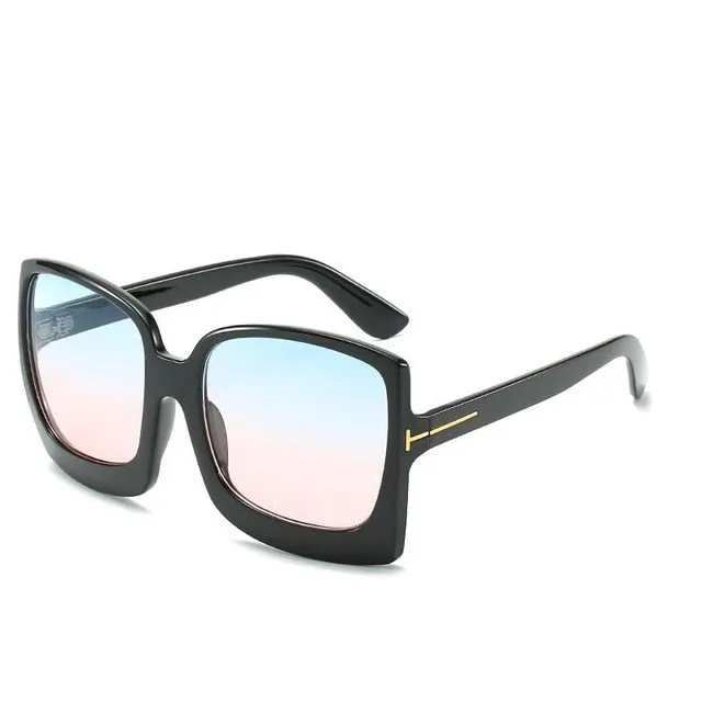 Oversized Women Gradient Sunglasses