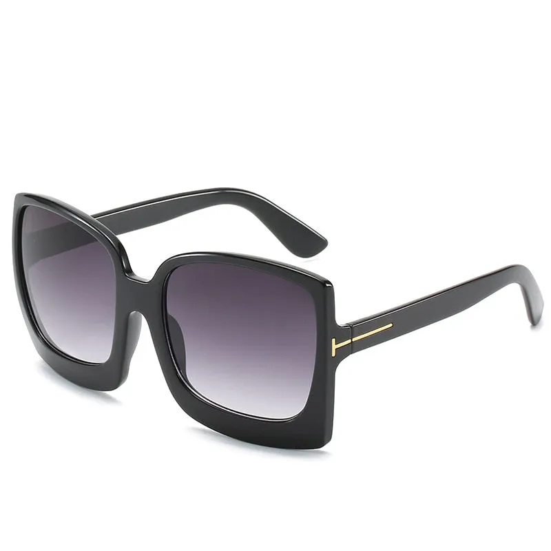 Oversized Women Gradient Sunglasses