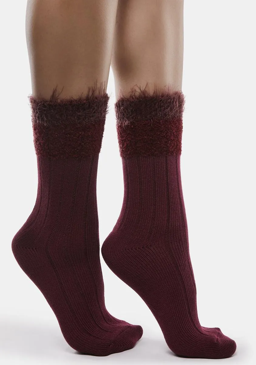 Parfait Striped Crew Socks