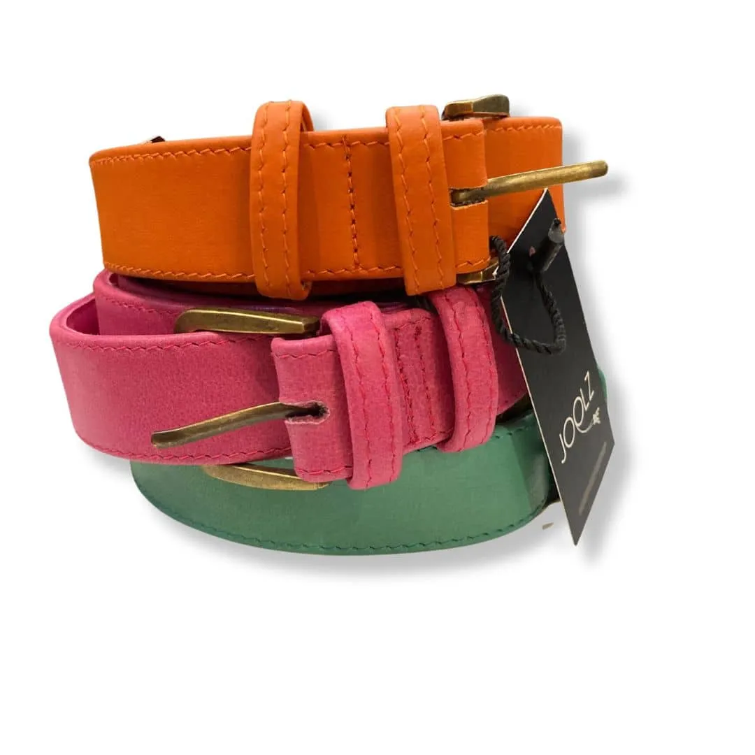 Plus Size Leather Belt - Orange