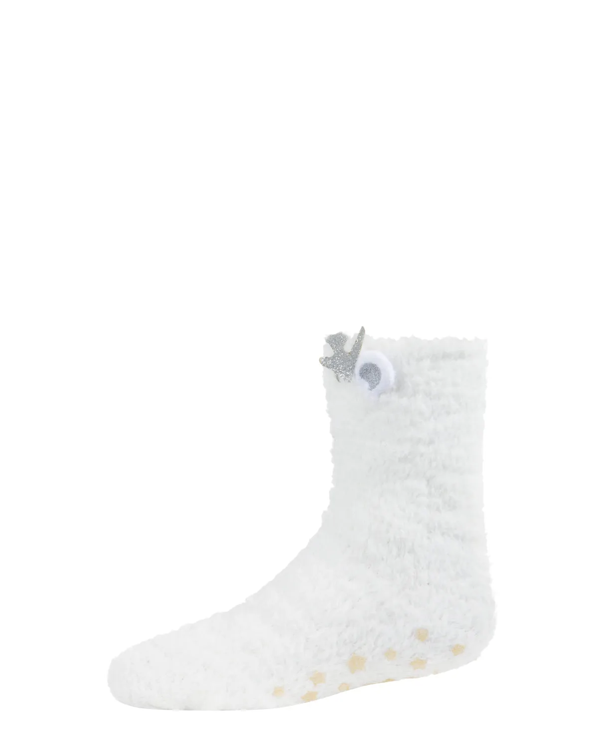 Polar Bear Girls Fuzzy Mid-Cut Socks