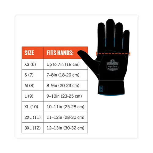 Proflex 7401 Coated Lightweight Winter Gloves, Orange, 2x-large, Pair, Ships In 1-3 Business Days