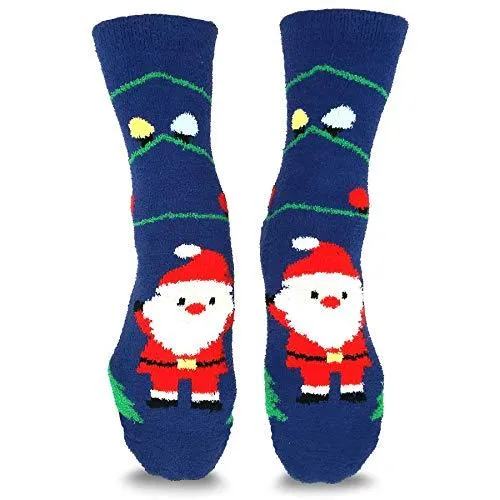 TeeHee Socks Women's Christmas Polyester Crew Assorted 3-Pack (X2010)